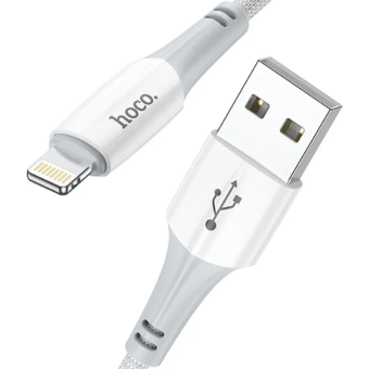Kábel HOCO Ferry X70, USB na Lightning 8-pin 2,4A, 1m, biely