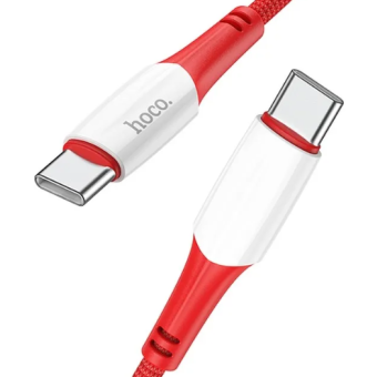 Kábel HOCO Ferry X70, USB-C na USB-C PD60W 3A, 1m, červený