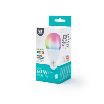Smart žiarovka Forever LED Bulb E27 A60 10W RGB+CCT+DIM Tuya 806lm 230V 