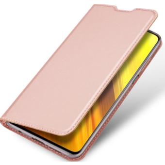 Diárové puzdro na Xiaomi Redmi 10C/Poco C40 Dux Ducis Skin Pro ružovozlaté