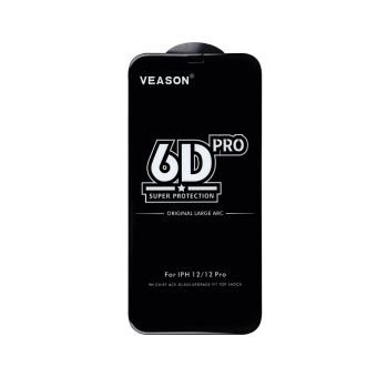 Tvrdené sklo na Apple iPhone 7 Plus/8 Plus Veason 6D Pro celotvárové čierne