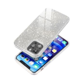 Silikónové puzdro na Apple iPhone 14 Pro Forcell Shining strieborné