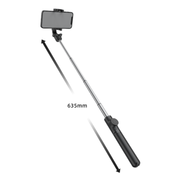 Selfie tyč Swissten Aluminum Tripod Pro čierna