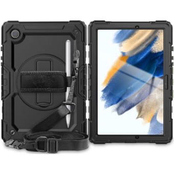 Odolné puzdro na Samsung Galaxy Tab A8 10.5 Tech-protect Solid360 čierne