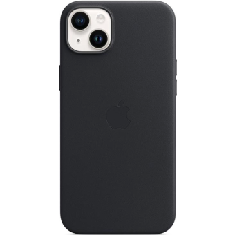 Kožené puzdro Apple na Apple iPhone 14 Plus MPP93ZM/A Leather Case with MagSafe Midnight