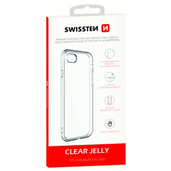 Silikónové puzdro na Apple iPhone 5/5s/SE Swissten Jelly transparentné