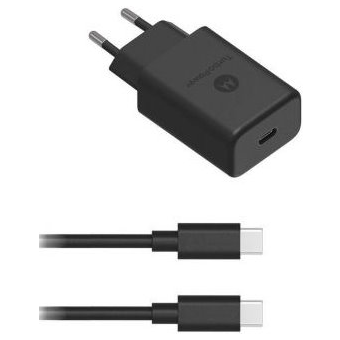 Rýchlonabíjačka Motorola TurboPower SJSC32ET1, 27W + USB-C/USB-C kábel čierna