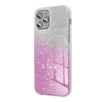 Silikónové puzdro na Apple iPhone 14 Shine Bling TPU strieborno-ružové