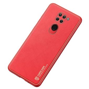 Plastové puzdro na Xiaomi Redmi Note 9 Dux Ducis Yolo PU červené