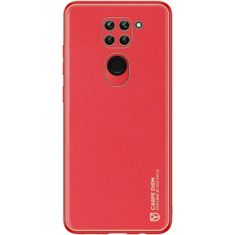 Plastové puzdro na Xiaomi Redmi Note 9 Dux Ducis Yolo PU červené