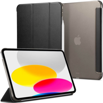Diárové puzdro na Apple iPad 10.9" 2022 10th Gen Spigen Smart Fold čierne