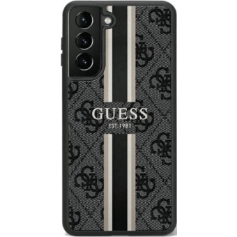 Plastové puzdro Guess na Samsung Galaxy S23 Ultra 5G S918 GUHCS23LP4RPSK 4G Printed Stripe čierne