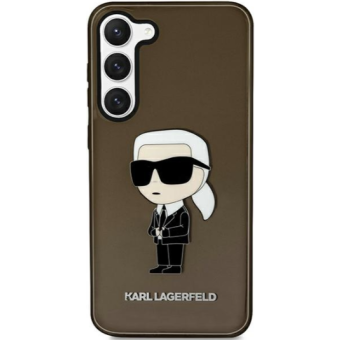 Plastové puzdro Karl Lagerfeld na Samsung Galaxy S23+ 5G S916 KLHCS23MHNIKTCK HC IML NFT Ikonik čierne