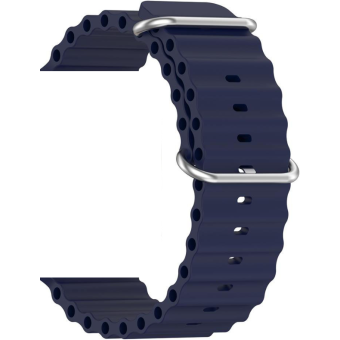 Náhradný remienok na Apple Watch 42/44/45/49mm Silicone Loop Design 1 modrý