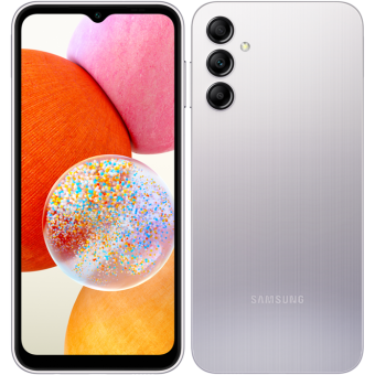 Samsung Galaxy A14 A145, 4/128 GB, Dual SIM, Silver - SK distribúcia