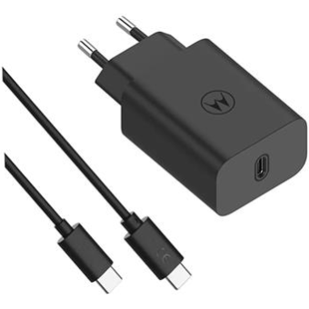 Sieťová nabíjačka Motorola TurboPower USB-C 30W + USB-C kábel čierna (Blister)