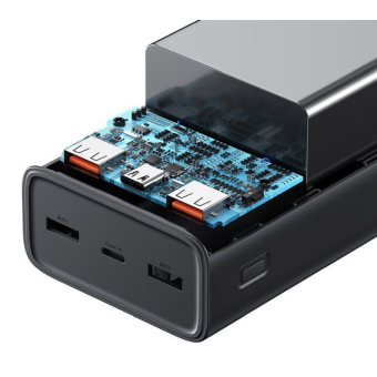Powerbank USAMS PB68 30000mAh 65W QC 3.0 PD Fast Charge + USB-C/USB-C Cable 100W black (US-CD185)