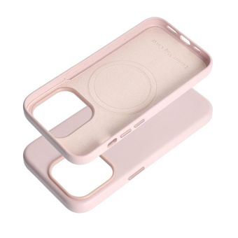 Leather Mag Cover Apple iPhone 15 Pro sand pink