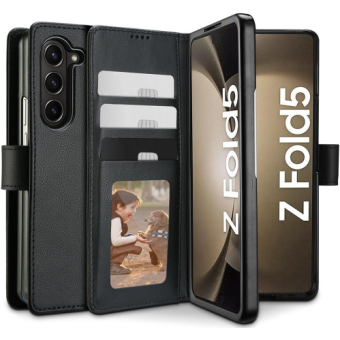 Dárové puzdro na Samsung Galaxy Z Fold5 5G F946 Tech-Protect Wallet čierne