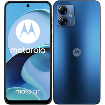 Motorola Moto G14, 4/128 GB, Dual SIM, Sky Blue - SK distribúcia