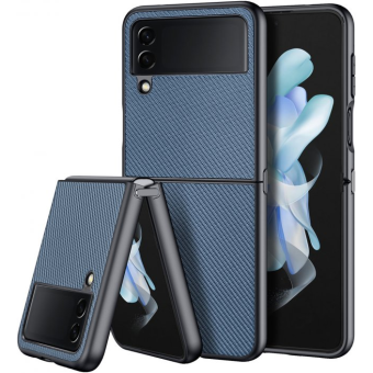 Plastové puzdro na Samsung Galaxy Z Flip4 5G F721 Dux Ducis Fino modré