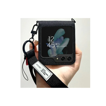 Diárové puzdro na Samsung Galaxy Z Flip5 5G F731 Araree Canvas Diary čierne