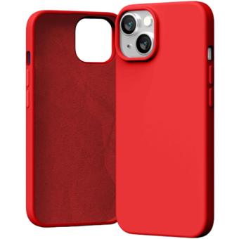 Silikónové puzdro na Apple iPhone 15 Pro Mercury Silicone červené