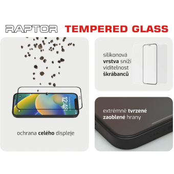 Tvrdené sklo na Oukitel WP12/WP12 Pro SWISSTEN Raptor Diamond Ultra Clear 3D celotvárové čierne