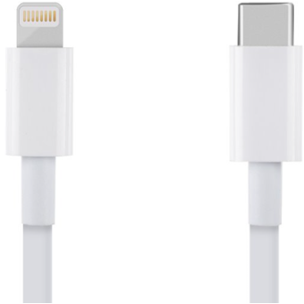 OBAL:ME Fast Charge USB-C/Lightning 1m biely