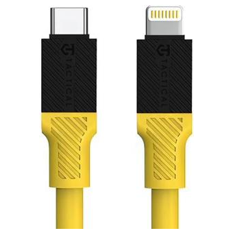 Tactical Fat Man, USB-C na Lightning, 1m, žltý