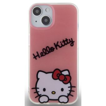 Plastové puzdro Hello Kitty na Apple iPhone 13 HKHCP13MHKDSP IML Daydreaming Logo ružové