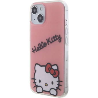 Plastové puzdro Hello Kitty na Apple iPhone 13 HKHCP13MHKDSP IML Daydreaming Logo ružové