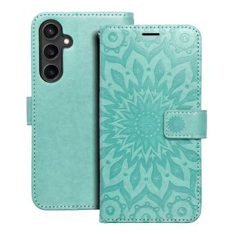 MEZZO Book Case Samsung Galaxy S23 FE 5G S711 mandala green