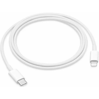Kábel Apple MM0A3ZM, USB-C na Lightning, 1m, biely (Bulk)