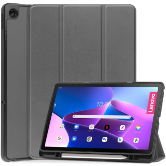 Diárové puzdro na Lenovo Tab M10 Plus 10.6 3rd Gen Tech-Protect Sc Pen sivé