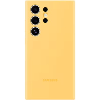 Silikónové puzdro Samsung na Samsung Galaxy S24 Ultra 5G S928 EF-PS928TYE Silicone Cover žlté