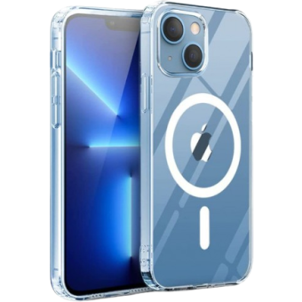 Plastové puzdro na Apple iPhone 13 Tech-Protect Flexair Hybrid MagSafe transparentné