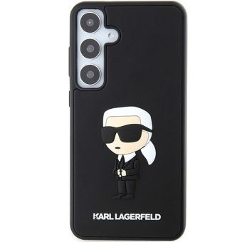 Plastové puzdro Karl Lagerfeld na Samsung Galaxy S24+ 5G S926 KLHCS24M3DRKINK Rubber Ikonik NFT čierne