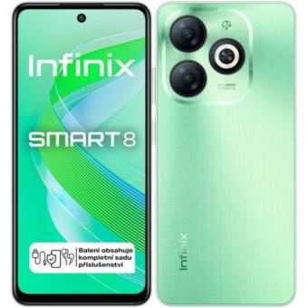 Infinix Smart 8, 3/64 GB, Dual SIM, Crystal Green - SK distribúcia