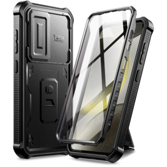 Odolné puzdro na Samsung Galaxy S24 5G S921 Tech-Protect Kevlar Pro 360 čierne