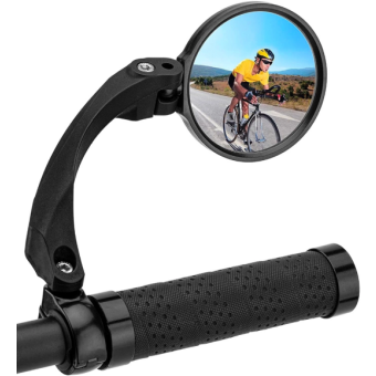 Rockbros 26210001004, pravé spätné zrkadlo na bicykel, čierne