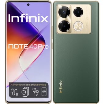 Infinix Note 40 Pro, 12/256 GB, Dual SIM, Vintage Green - SK distribúcia