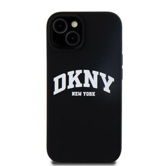 DKNY Liquid Silicone Arch Logo MagSafe Apple iPhone 14 DKHMP14SSNYACH Black