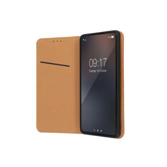 Leather Smart Pro Book Apple iPhone 16 Pro brown