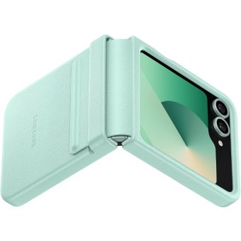 Samsung Kindsuit Case Vegan Leather na Samsung Galaxy Z Flip6 5G F741 EF-VF741PMEGWW Mint