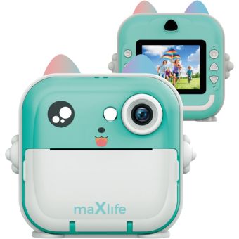 Maxlife MXPC-100 printing camera blue