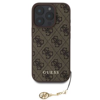 Guess 4G Charm Apple iPhone 16 Pro GUHCP16LGF4GCW Tone on Tone Brown