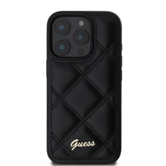 Guess PU Leather Quilted Apple iPhone 16 Pro Max GUHCP16XPSQSQSK Black