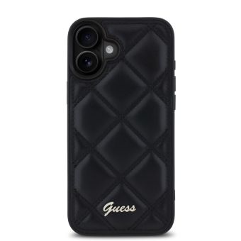 Guess PU Leather Quilted Apple iPhone 16 Plus GUHCP16MPSQSQSK Black