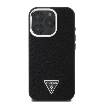 Guess PU Grained Triangle Logo Apple iPhone 16 Pro GUHMP16LPGTSPSK Black